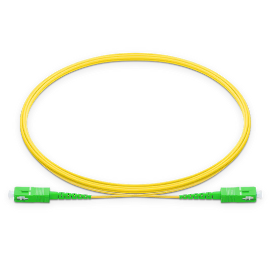 0.5m (1.6ft) SC APC to SC APC Simplex OS2 Single Mode LSZH 2.0mm Fiber Optic Patch Cable SFPS