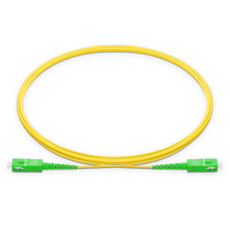 10m (33ft) SC APC to SC APC Simplex OS2 Single Mode LSZH 2.0mm Fiber Optic Patch Cable SFPS