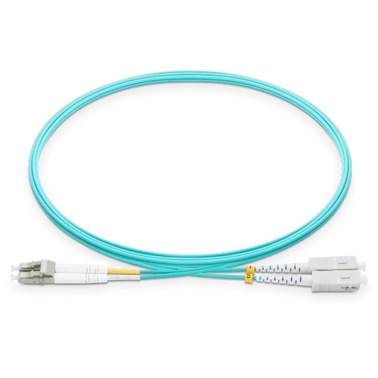 0.5m (1.6ft) LC UPC to SC UPC Duplex OM4 Multimode LSZH 2.0mm Fiber Optic Patch Cable SFPS