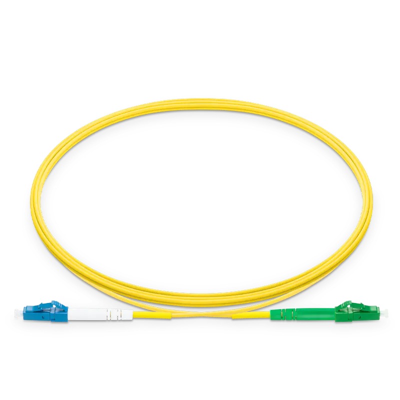 20m (66ft) LC UPC to LC APC Simplex OS2 Single Mode LSZH 2.0mm Fiber Optic Patch Cable SFPS