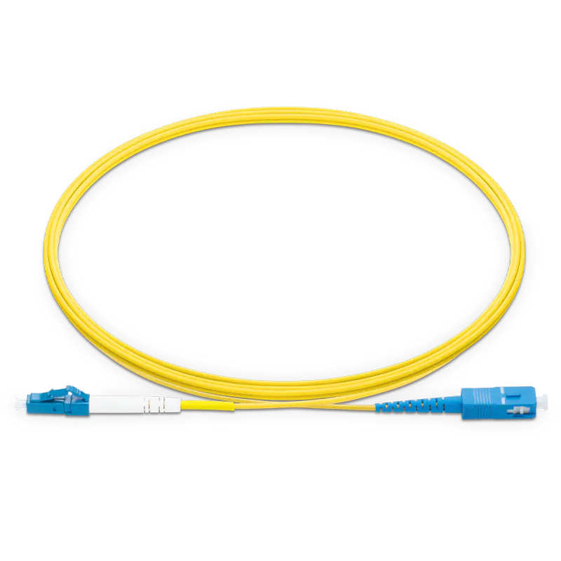 1m (3ft) LC UPC to SC UPC Simplex OS2 Single Mode LSZH 2.0mm Fiber Optic Patch Cable SFPS