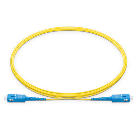 1m (3ft) SC UPC to SC UPC Simplex OS2 Single Mode LSZH 2.0mm Fiber Optic Patch Cable SFPS