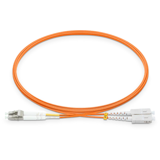 10m (33ft) LC UPC to SC UPC Duplex OM2 Multimode LSZH 2.0mm Fiber Optic Patch Cable SFPS