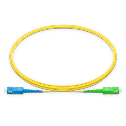 2m (7ft) SC UPC to SC APC Simplex OS2 Single Mode LSZH 2.0mm Fiber Optic Patch Cable SFPS