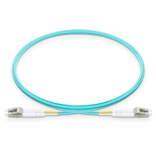 4m (13ft) LC UPC to LC UPC Duplex 0.15dB IL OM4 Multimode LSZH 2.0mm BIF Fiber Optic Patch Cable SFPS