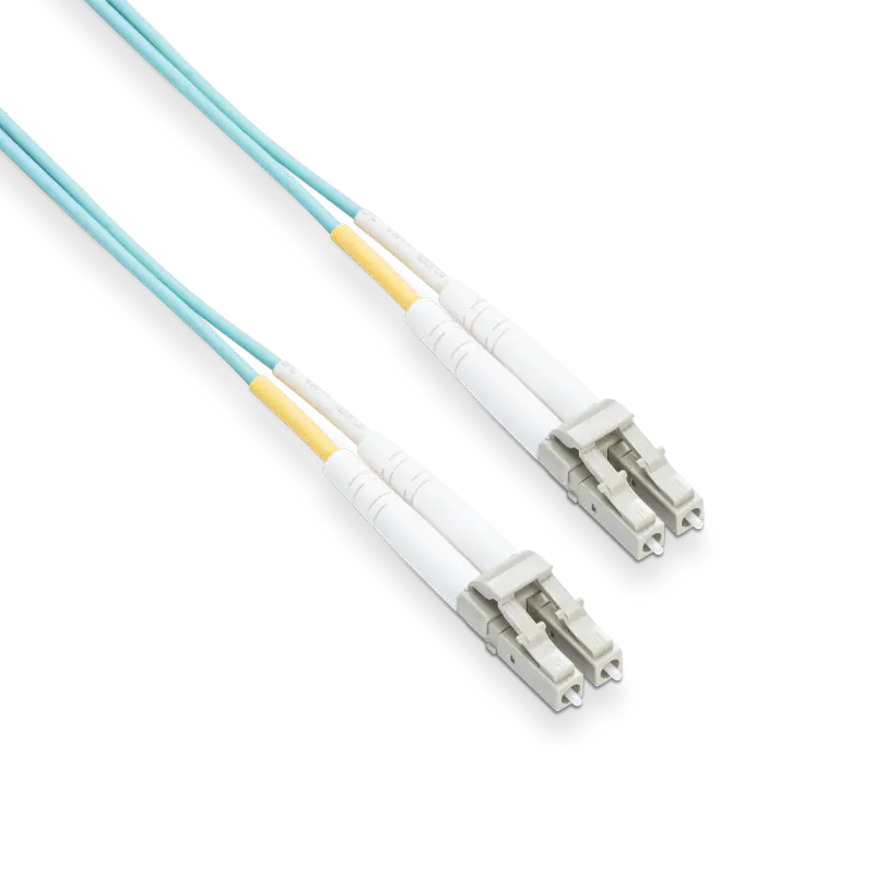2m (7ft) LC UPC to LC UPC Duplex 0.15dB IL OM4 Multimode LSZH 2.0mm BIF Fiber Optic Patch Cable SFPS