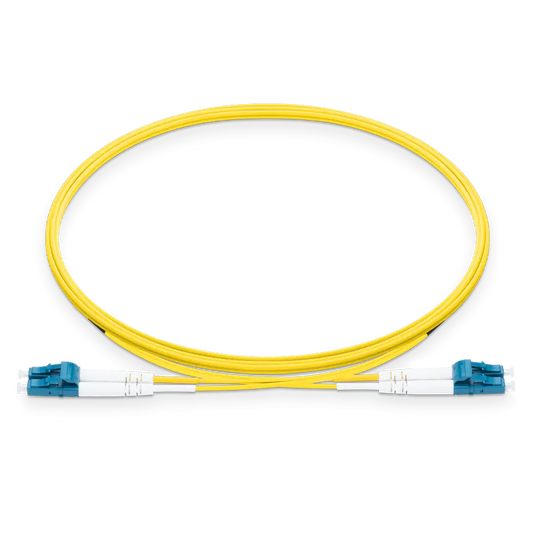 30m (98ft) Grade B LC UPC to LC UPC Duplex Typical 0.12dB IL OS2 Single Mode LSZH 2.0mm BIF Fiber Optic Patch Cable SFPS