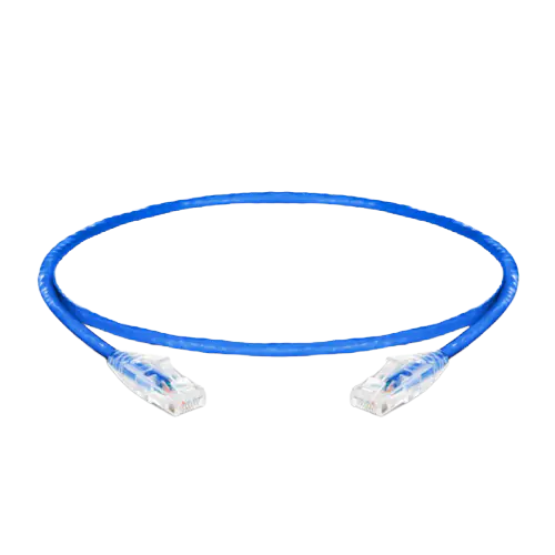 35ft (10.7m) Cat6 Snagless RJ45 Unshielded (UTP) PVC CM Ethernet Patch Cable, 24AWG 100% Copper Wire Blue SFPS