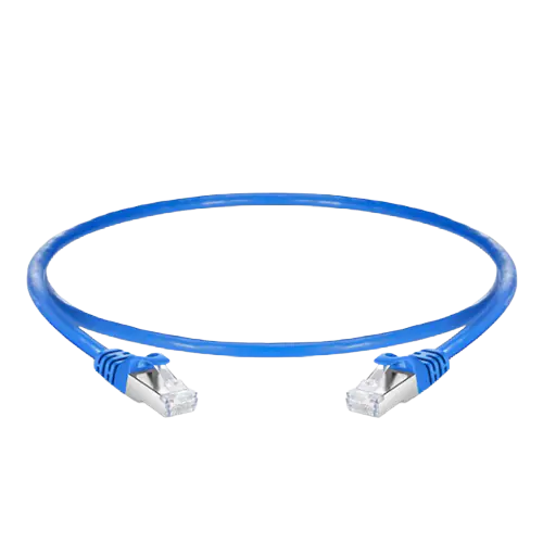 6ft (1.8m) Cat6a Snagless RJ45 Shielded (SFTP) PVC CM Ethernet Patch Cable, 26AWG 100% Copper Wire Blue SFPS