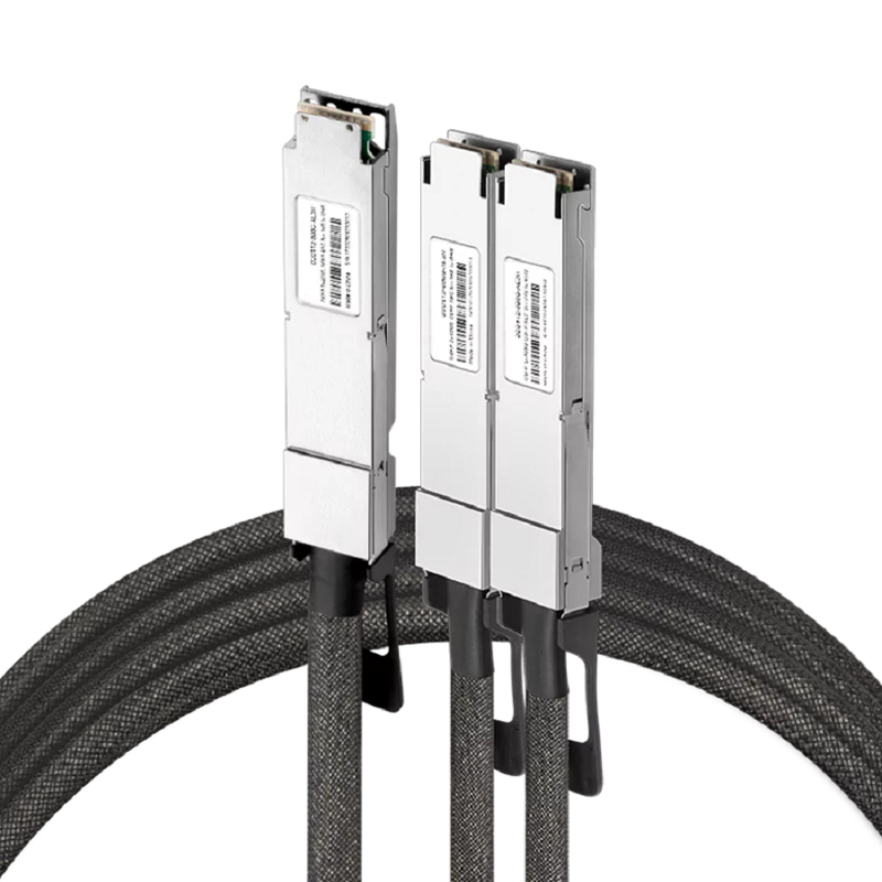 NVIDIA/Mellanox Compatible ACC 3m (10ft) Twin-port 2x400Gb/s OSFP Finned Top to 2x400Gb/s OSFP Flat Top InfiniBand NDR Active Copper Splitter Cable SFPS
