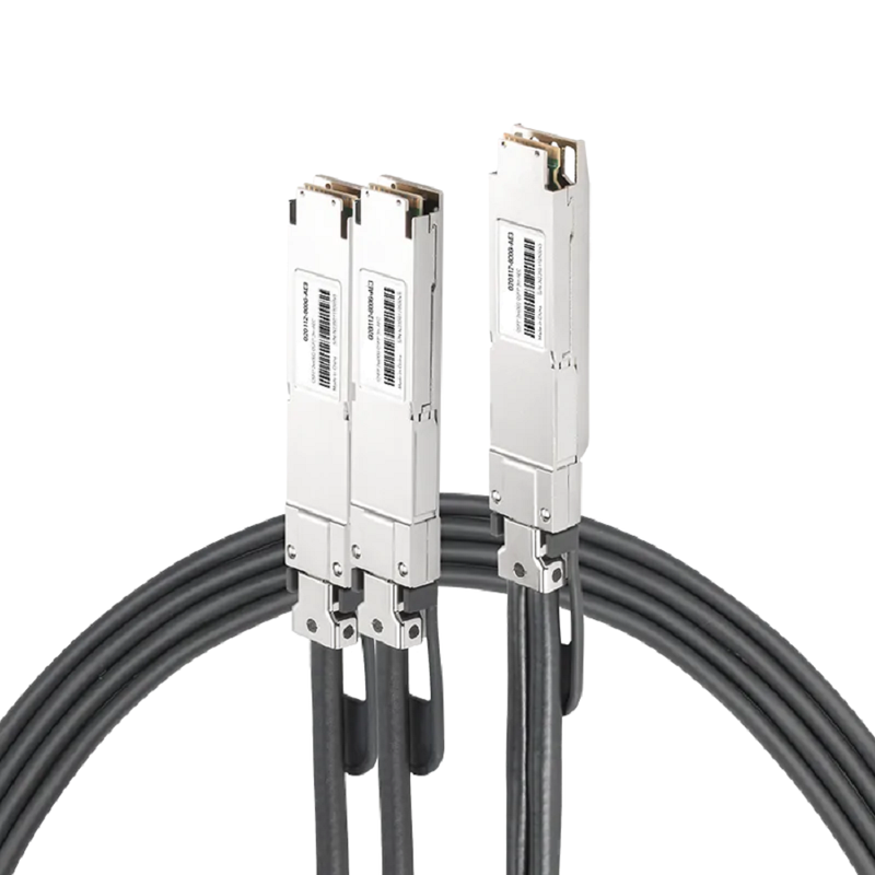Arista Compatible AEC 3m (10ft) Twin-port 2x400Gb/s OSFP Finned Top to 2x400Gb/s OSFP Flat Top Active Electrical Splitter Cable SFPS