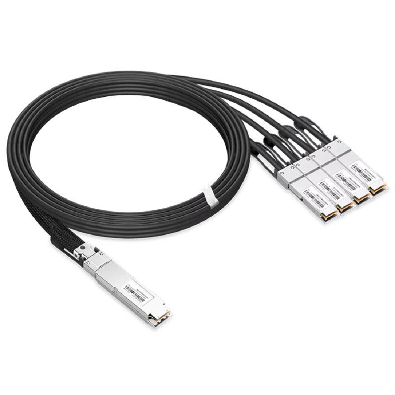 NVIDIA/Mellanox MCP7Y40-N003 Compatible DAC 3m (10ft) Twin-port 2x400Gb/s OSFP Finned Top to 4x200Gb/s QSFP112 Flat Top Passive Copper Splitter Cable SFPS