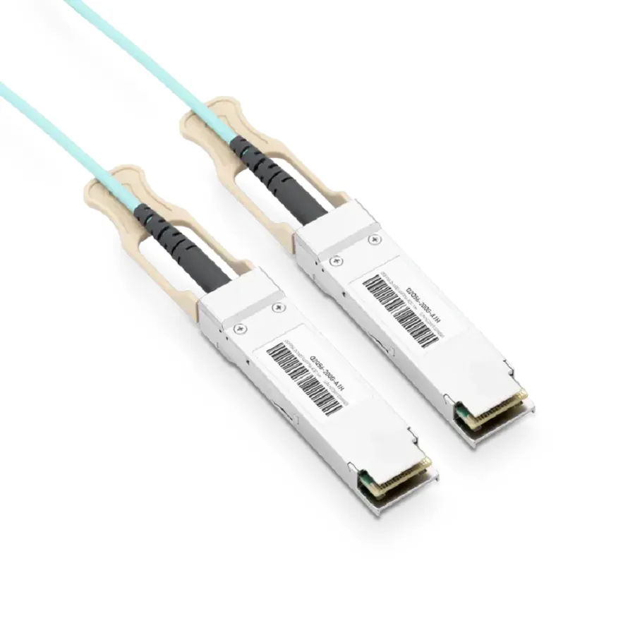 NVIDIA/Mellanox MFS1S50-H003E/MFS1S50-H003V Compatible AOC 3m (10ft) InfiniBand HDR 200Gb/s to 2x100Gb/s QSFP56 to 2xQSFP56 Active Optical Splitter Cable (850nm, MMF, LSZH) SFPS