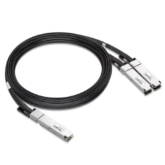 NVIDIA/Mellanox Compatible ACC 1m (3ft) Twin-port 2x400Gb/s OSFP Finned Top to 2x400Gb/s OSFP Flat Top InfiniBand NDR Active Copper Splitter Cable SFPS