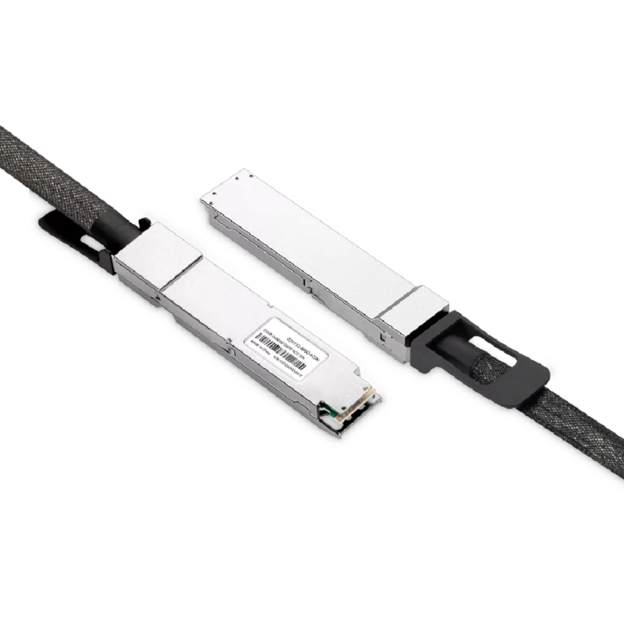 NVIDIA/Mellanox Compatible ACC 1m (3ft) Twin-port 2x400Gb/s OSFP Finned Top to 4x200Gb/s OSFP Flat Top InfiniBand NDR Active Copper Splitter Cable SFPS