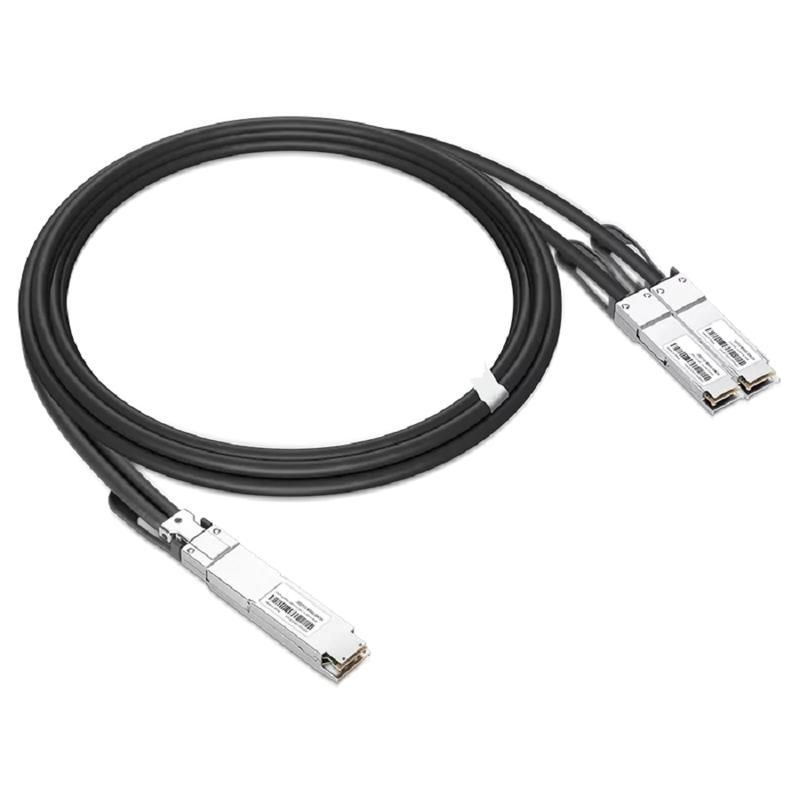 NVIDIA/Mellanox Compatible 2m (7ft) 400Gb/s OSFP Flat Top to 2x200Gb/s QSFP56 InfiniBand HDR Passive Copper Splitter Cable SFPS