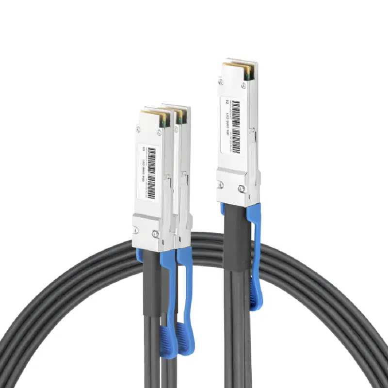 NVIDIA/Mellanox MCP7H50-V01AR30 Compatible 1.5m (5ft) Ethernet 200GbE QSFP56 to 2X100GbE QSFP56 Passive Copper Hybrid Cable SFPS