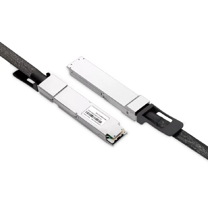 NVIDIA/Mellanox Compatible ACC 1m (3ft) Twin-port 2x400Gb/s OSFP Finned Top to 4x200Gb/s OSFP Flat Top InfiniBand NDR Active Copper Splitter Cable SFPS