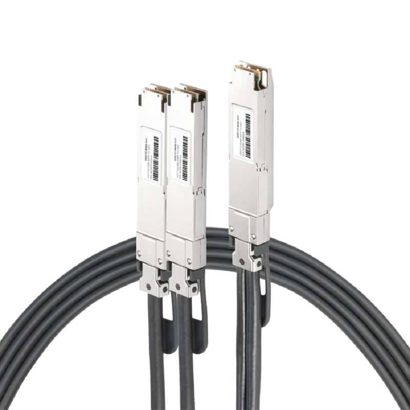 NVIDIA/Mellanox Compatible DAC 0.5m (1.6ft) Twin-port 800Gb/s OSFP Finned Top to 2x400Gb/s OSFP Flat Top Passive Copper Splitter Cable SFPS