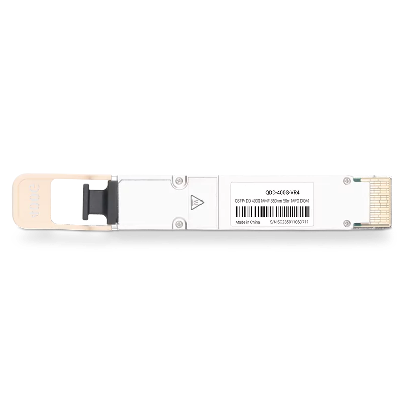 HPE S6B51A Compatible Broadcom DSP & Broadcom VCSEL 400GBASE-VR4 QSFP-DD PAM4 850nm 50m MTP/MPO-12 MMF Optical Transceiver Module SFPS