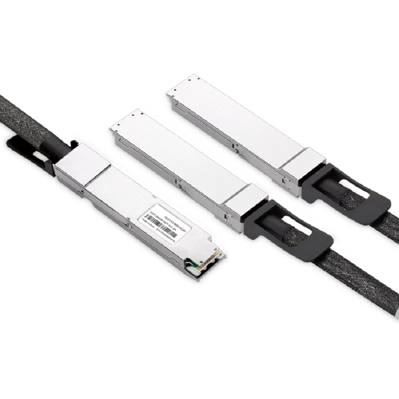 NVIDIA/Mellanox Compatible ACC 1m (3ft) Twin-port 2x400Gb/s OSFP Finned Top to 2x400Gb/s OSFP Flat Top InfiniBand NDR Active Copper Splitter Cable SFPS