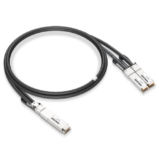 NVIDIA/Mellanox MCP7Y10-N003 Compatible DAC 3m (10ft) Twin-port 2x400Gb/s OSFP Finned Top to 2x400Gb/s QSFP112 Flat Top Passive Copper Splitter Cable SFPS