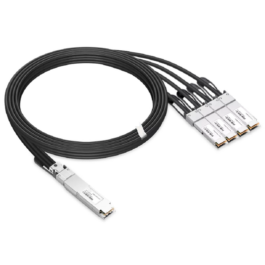 NVIDIA/Mellanox MCP7Y40-N001 Compatible DAC 1m (3ft) Twin-port 2x400Gb/s OSFP Finned Top to 4x200Gb/s QSFP112 Flat Top InfiniBand NDR Passive Copper Splitter Cable SFPS