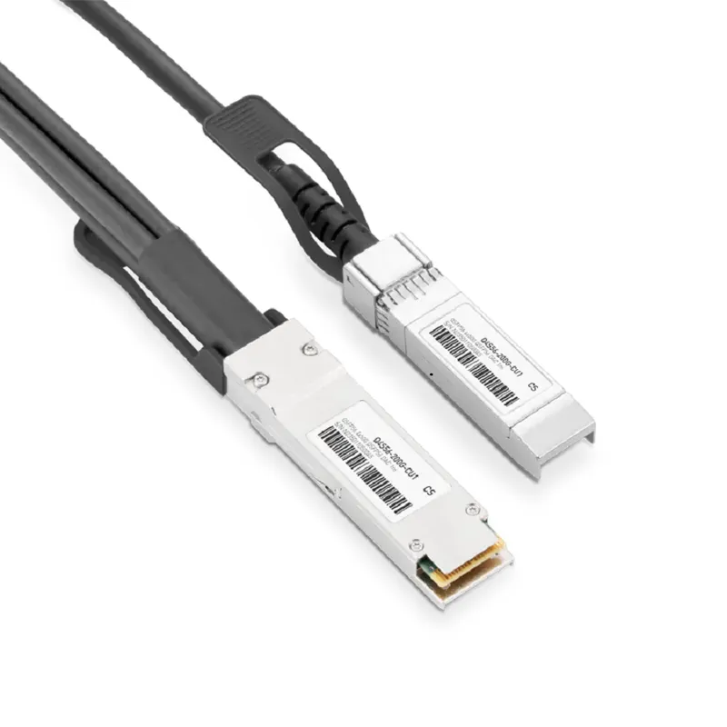Generic Compatible 1m (3ft) 200G QSFP56 to 4X50G SFP56 Passive Direct Attach Copper Breakout Cable 30AWG SFPS