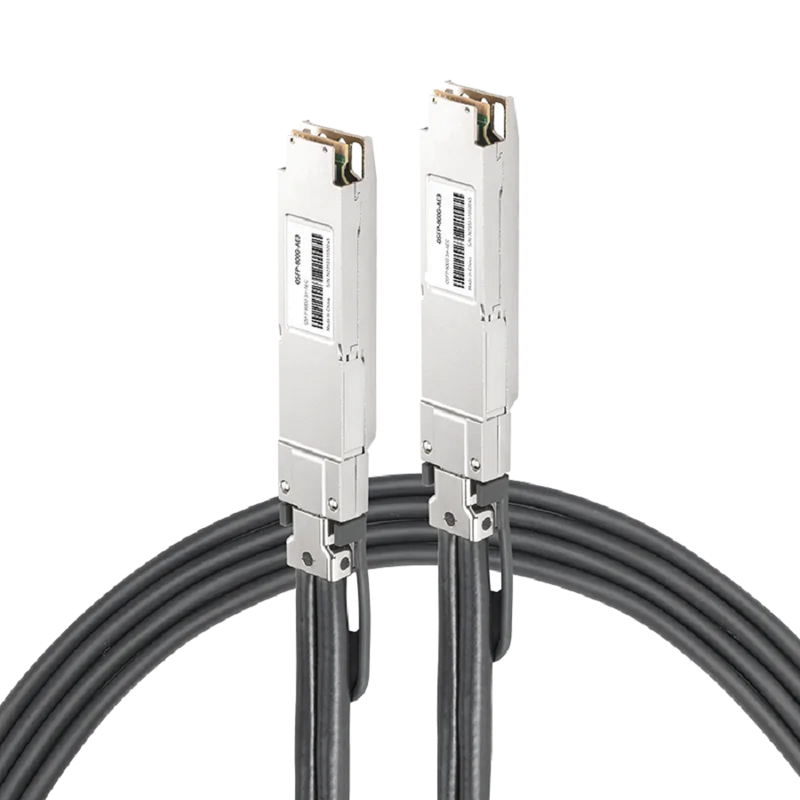 Generic Compatible AEC 3m (10ft) Twin-port 2x400Gb/s OSFP Finned Top to 2x400Gb/s OSFP Finned Top Active Electrical Cable SFPS