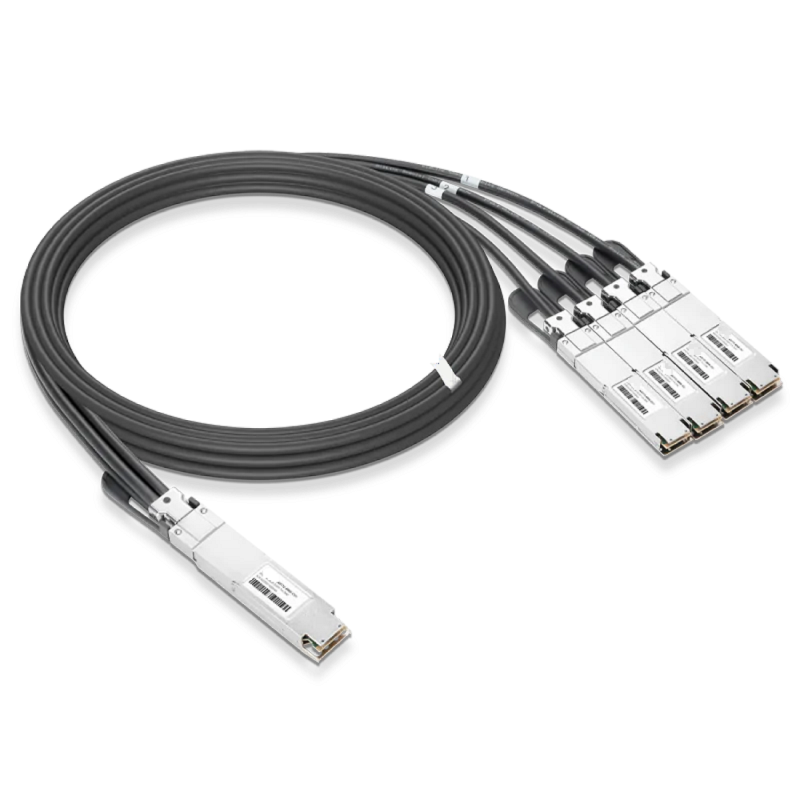 NVIDIA/Mellanox MCP7Y50-N003 Compatible DAC 3m (10ft) Twin-port 800Gb/s OSFP Finned Top to 4x200Gb/s OSFP Flat Top Passive Copper Splitter Cable SFPS