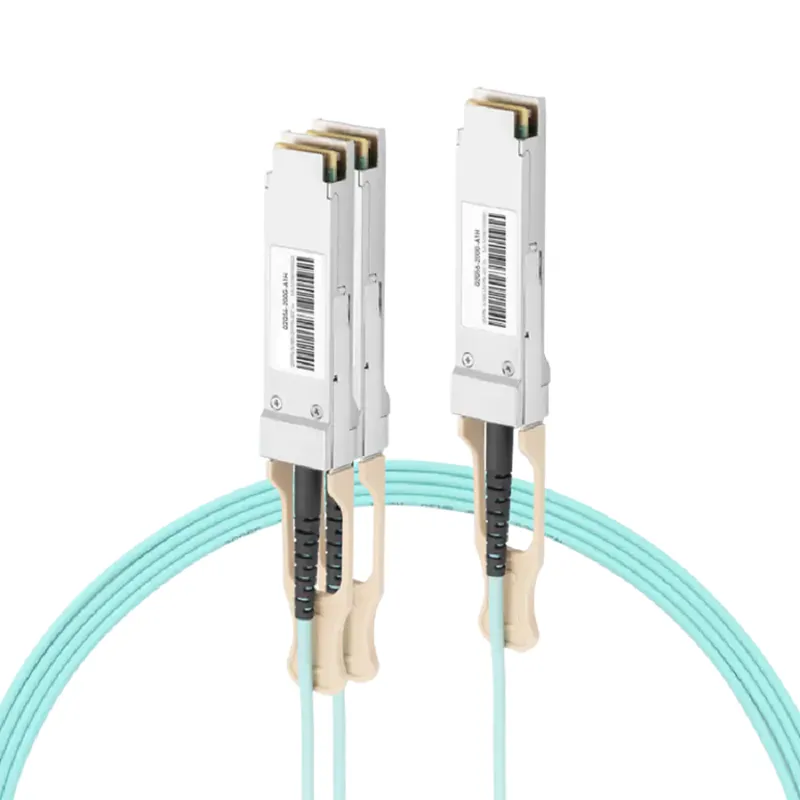 Cisco Compatible AOC 1m (3ft) Ethernet 200GbE to 2x100GbE QSFP56 to Active Optical Splitter Cable SFPS