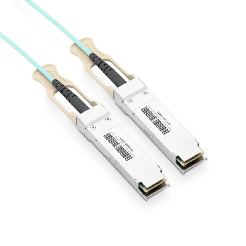 NVIDIA/Mellanox MFS1S50-V001E Compatible AOC 1m (3ft) Ethernet 200GbE to 2x100GbE QSFP56 to Active Optical Splitter Cable SFPS