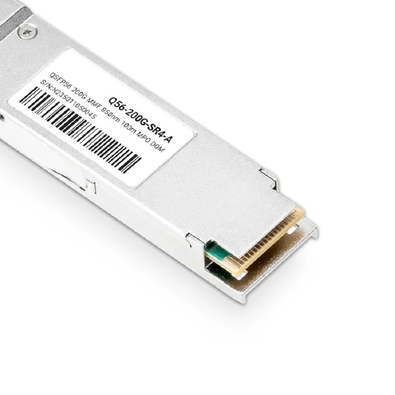 NVIDIA/Mellanox MMA1T00-HS Compatible 200G SR4 QSFP56 PAM4 850nm 100m DOM MTP/MPO-12 UPC InfiniBand HDR Transceiver Module for MMF SFPS
