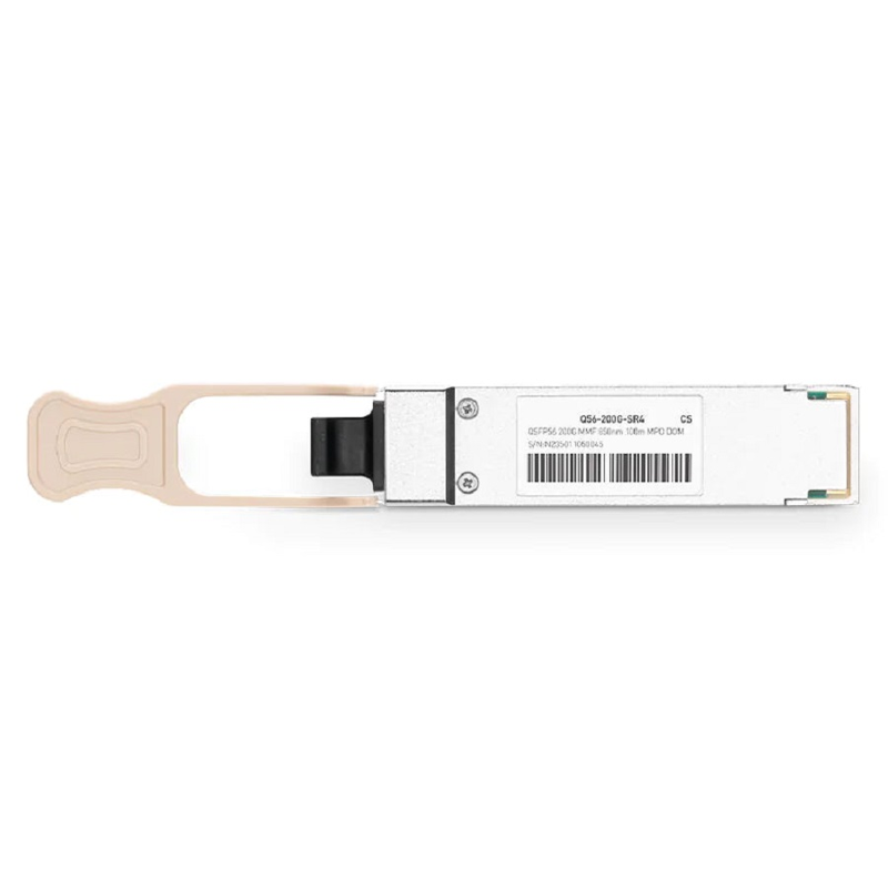 Cisco Compatible 200GbE SR4 QSFP56 PAM4 850nm 100m MPO/MTP-12 UPC Optical Transceiver Module for MMF SFPS