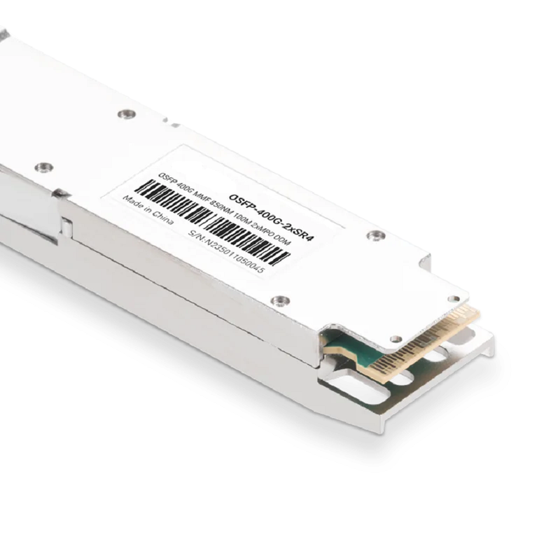 Arista Compatible OSFP-400G-2xSR4 850nm 100m Dual MTP/MPO-12 APC MMF Finned Top Optical Transceiver Module SFPS