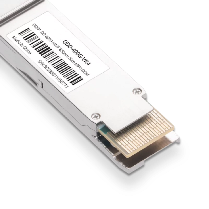Juniper QDD-400G-VR4 Compatible Broadcom DSP & Broadcom VCSEL 400GBASE-VR4 QSFP-DD PAM4 850nm 50m MTP/MPO-12 MMF Optical Transceiver Module SFPS