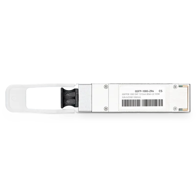 Generic Compatible 100GBASE-ZR4 QSFP28 1310nm 80km（FEC） DOM Duplex LC Transceiver Module for SMF SFPS