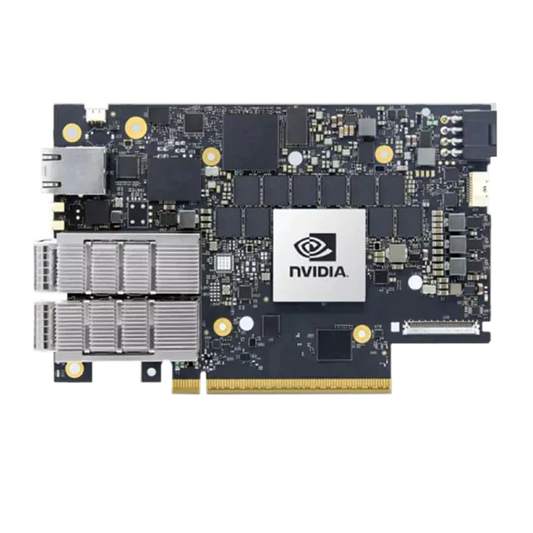 NVIDIA B3220 BlueField-3 DPU, P-Series FHHL, 200GbE (Default Mode)/NDR200 lB, Single-Slot Dual-port QSFP112, PCle Gen5.0 x16 with x16 PCle Extension Option, 16 Arm Cores, 32GB Onboard DDR, Integrated BMC, Crypto Disabled, Tall Bracket SFPS
