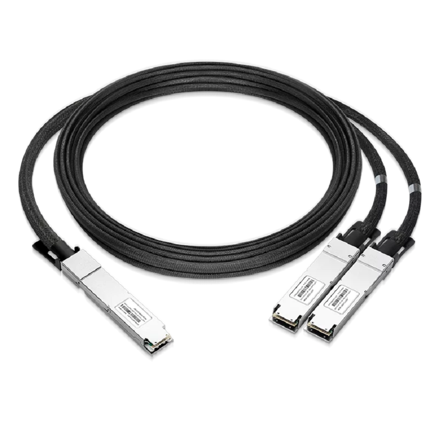 NVIDIA/Mellanox Compatible ACC 2m (7ft) Twin-port 2x400Gb/s OSFP Finned Top to 2x400Gb/s OSFP Flat Top InfiniBand NDR Active Copper Splitter Cable SFPS