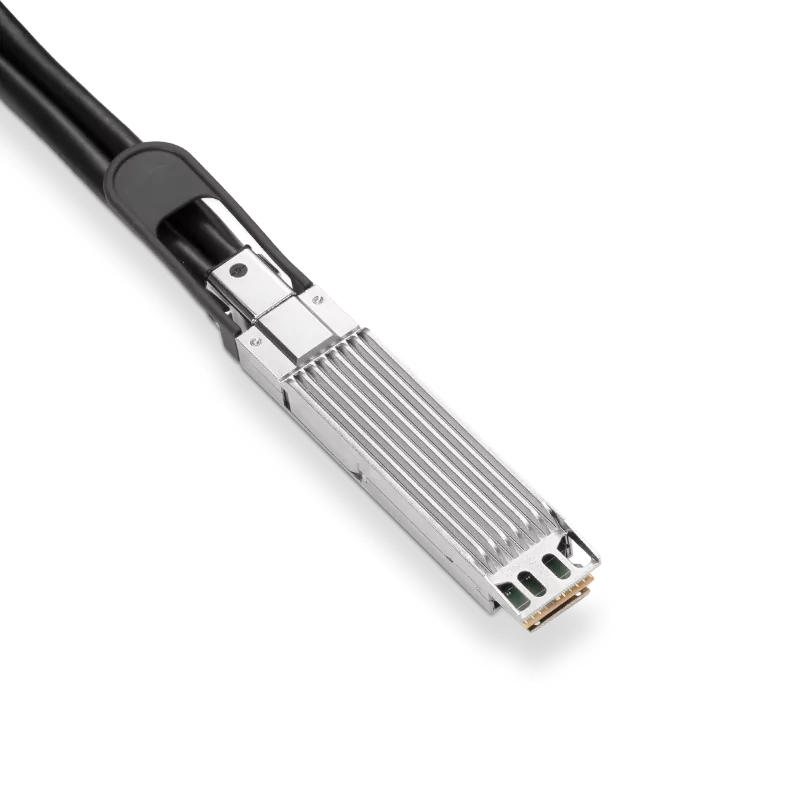 NVIDIA/Mellanox Compatible DAC 3m (10ft) Twin-port 2x400Gb/s OSFP Finned Top to 2x400Gb/s OSFP Flat Top InfiniBand NDR Passive Copper Cable SFPS