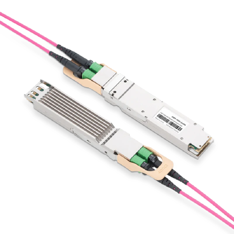 NVIDIA/Mellanox Compatible OSFP-400G-2xSR4 850nm 100m Dual MTP/MPO-12 APC MMF Finned Top Optical Transceiver Module SFPS