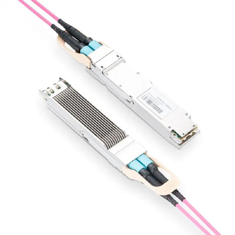 NVIDIA/Mellanox MMA4Z00-NS Coherent VCSEL & Broadcom DSP Compatible 800G 2xSR4/SR8 OSFP PAM4 850nm 50m DOM Two MPO-12/APC InfiniBand NDR Transceiver Module for MMF (Finned Top) SFPS