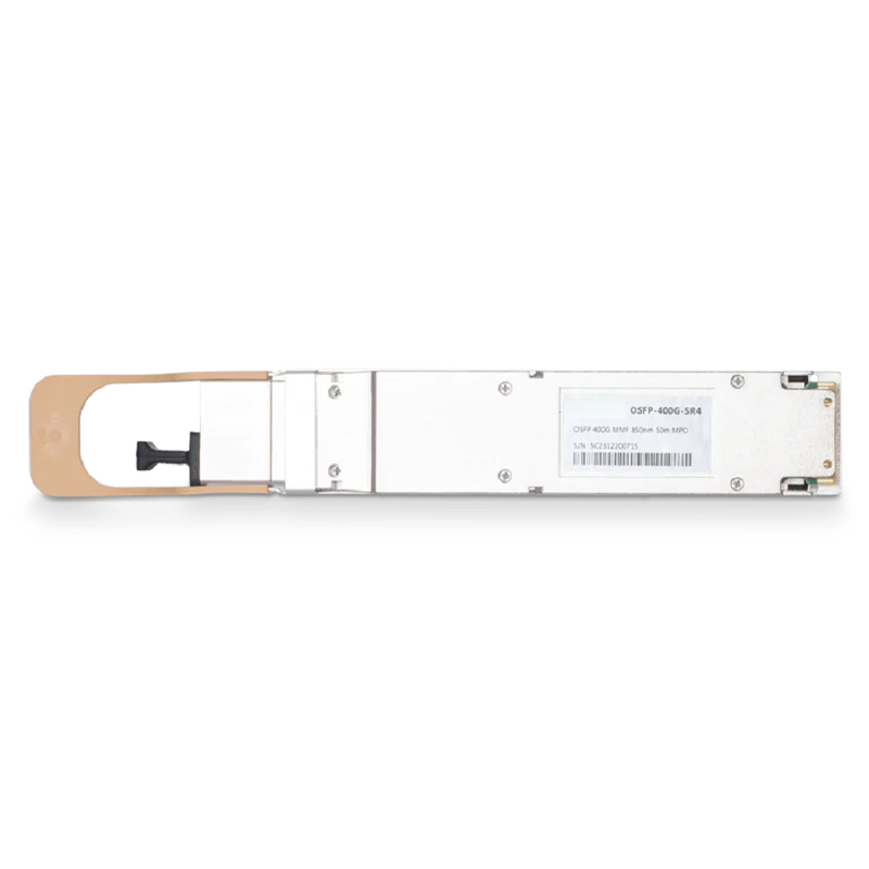 NVIDIA/Mellanox MMA4Z00-NS400 Broadcom DSP & Broadcom VCSEL Compatible 400G SR4 OSFP PAM4 850nm 50m DOM Single MPO-12/APC InfiniBand NDR Transceiver Module for MMF (Flat Top) SFPS