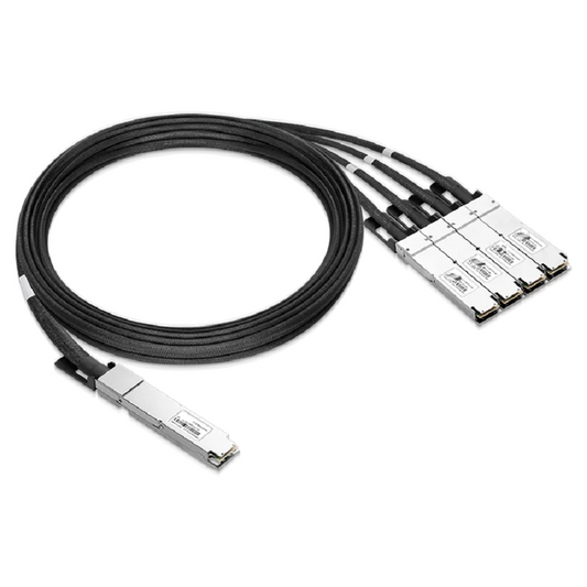NVIDIA/Mellanox Compatible ACC 1m (3ft) Twin-port 2x400Gb/s OSFP Finned Top to 4x200Gb/s OSFP Flat Top InfiniBand NDR Active Copper Splitter Cable SFPS