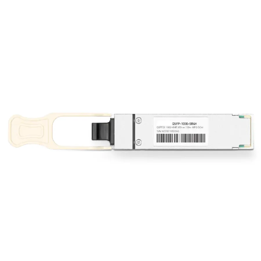 Mellanox MMA1B00-E100 Compatible 100GBASE-SR4H QSFP28 850nm 70m (OM3)/100m (OM4) DOM MPO/MTP-12 InfiniBand EDR Transceiver Module for MMF, MCX556A-ECAT, MCX653106A-HDAT SFPS