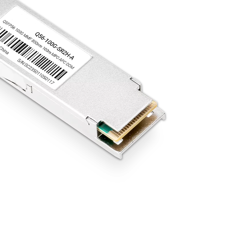 NVIDIA/Mellanox Compatible 100G SR2 QSFP56 PAM4 850nm 100m DOM MTP/MPO-12 APC InfiniBand HDR Transceiver Module for MMF SFPS